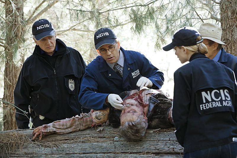 "16 Years" -- The NCIS murder case of a retired Navy Lieutenant Commander forces Ducky to reveal his participation in a secret society that solves cold cases, on NCIS, Tuesday, Nov. 3 (8:00-9:00 PM, ET/PT), on the CBS Television Network. Pictured left to right: Mark Harmon, Brian Dietzen, Emily Wickersham and David McCallum Photo: Robert Voets/CBS é2015 CBS Broadcasting, Inc. All Rights Reserved