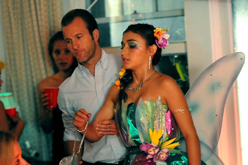 "Na Pilikua Nui" -- It's Halloween in O'ahu, and Five-0 must track down a serial killer inspired by Frankenstein. Also, Jerry calls Five-0 for help when an armed gang raids a blood bank, and Danny must track down Grace who lied and snuck out to a Halloween party, on HAWAII FIVE-0, Friday, Oct. 30 (9:00-10:00 PM, ET/PT), on the CBS Television Network. (*"Na Pilikua Nui" is Hawaiian for "Monsters") Danny "Danno" Williams (Scott Caan) and Grace Williams (Teilor Grubbs), shown. Photo: Sonja Flemming/CBS é2015 CBS Broadcasting, Inc. All Rights Reserved