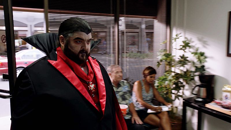 "Na Pilikua Nui" -- It's Halloween in O'ahu, and Five-0 must track down a serial killer inspired by Frankenstein. Also, Jerry calls Five-0 for help when an armed gang raids a blood bank, and Danny must track down Grace who lied and snuck out to a Halloween party, on HAWAII FIVE-0, Friday, Oct. 30 (9:00-10:00 PM, ET/PT), on the CBS Television Network. (*"Na Pilikua Nui" is Hawaiian for "Monsters") Jerry Ortega (Jorge Garcia), shown. Photo:Frame Grab/CBS é2015 CBS Broadcasting, Inc. All Rights Reserved