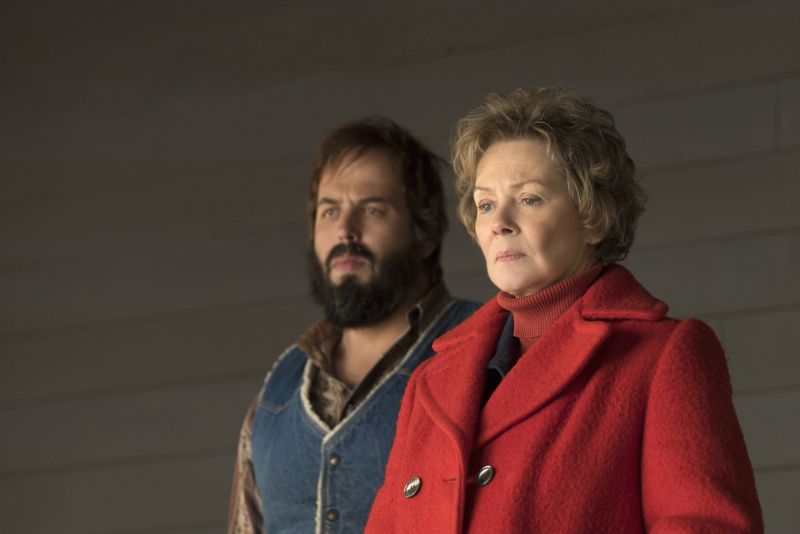 FARGO -- “The Myth of Sisyphus” -- Episode 203 (Airs October 26, 10:00 pm e/p) Pictured: (l-r) Angus Sampson as Bear Gerhardt, Jean Smart as Floyd Gerhardt. CR: Chris Large/FX