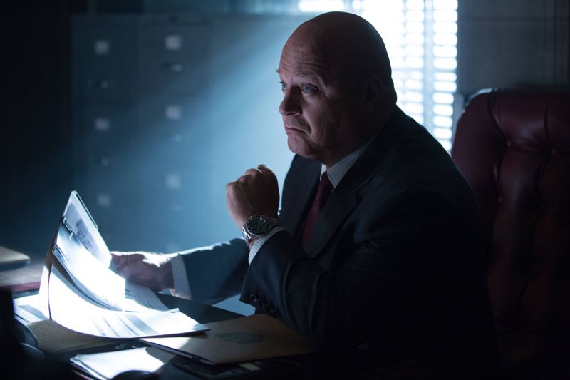 GOTHAM: L-R: Michael Chiklis in the “Rise of the Villains: By Fire” episode of GOTHAM airing Monday, Oct. 26 (8:00-9:00 PM ET/PT) on FOX. ©2015 Fox Broadcasting Co. Cr: Jessica Miglio/ FOX.