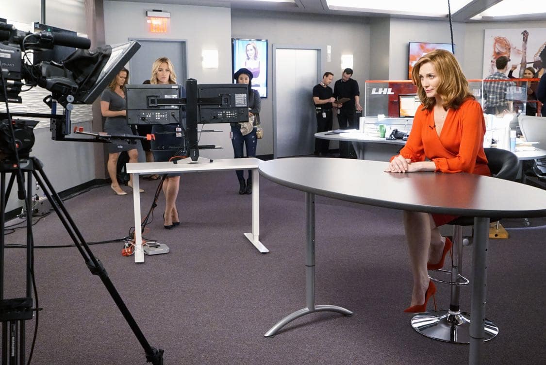 NOTORIOUS - "The Perp Walk" - As Sarah's funeral approaches, Jake's feelings may be clouding his ability to defend and protect an out-of-control Oscar from the press. Julia wants to locate Sarah's brother and only living family, to give Sarah a voice as well as to get an exclusive scoop on an alleged family argument. Also, Jake takes on a baby kidnapping and the mother's appearance on LHL uncovers an unexpected lead. Meanwhile, Sean "Diddy" Combs drops by LHL to see his friend Louise Herrick, on "Notorious," airing THURSDAY, SEPTEMBER 29 (9:00-10:00 p.m. EDT), on the ABC Television Network. (ABC/Kelsey McNeal) PIPER PERABO, KATE JENNINGS GRANT