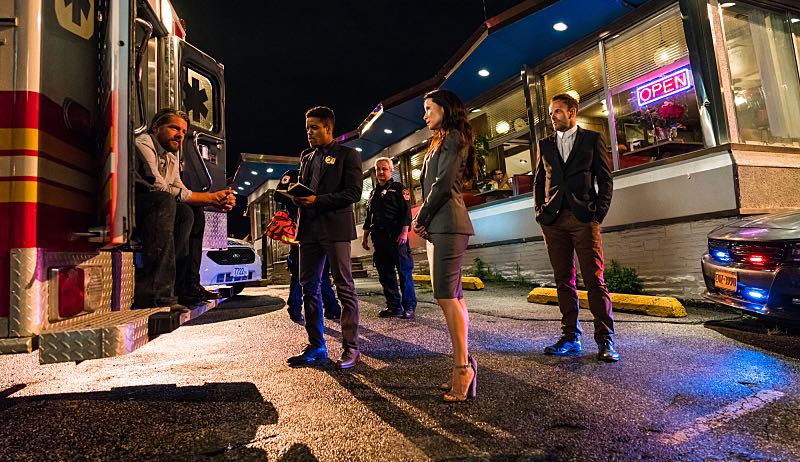 "Render, and Then Seize Her" -- Holmes learns a secret about Captain Gregson's girlfriend when she hires him for a case she wants kept off of Gregson's radar. Also, Holmes and Watson join the NYPD's search for an abducted woman, on ELEMENTARY, Sunday, Oct. 23 (10:30-11:30 PM, ET/10:00-11:00 PM, PT) on the CBS Television Network. Pictured (L-R) Jon Michael Hill as Detective Marcus Bell, Lucy Liu as Joan Watson and Jonny Lee Miller as Sherlock Holmes Photo: Michael Parmelee/CBS é2016 CBS Broadcasting, Inc. All Rights Reserved