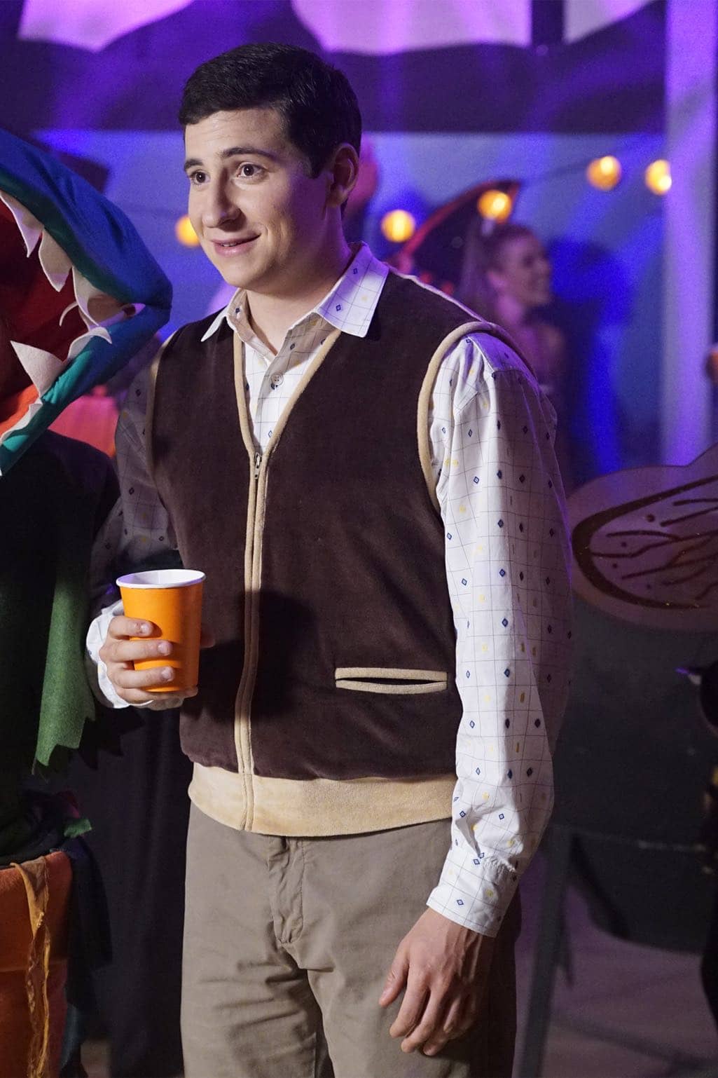 THE GOLDBERGS - "Stefan King" - Adam's love of Stephen King inspires him to try his hand at horror writing. After learning the monster in Adam's story is based off Beverly, she forces Adam to stay in on Halloween and rewrite it, hoping he depicts her as a better mother. Meanwhile, Erica is desperate to find a date to the costume dance and forces Barry go with her, on "The Goldbergs," WEDNESDAY, OCTOBER 26 (8:00-8:30 p.m. EDT), on the ABC Television Network. (ABC/Kelsey McNeal) SAM LERNER