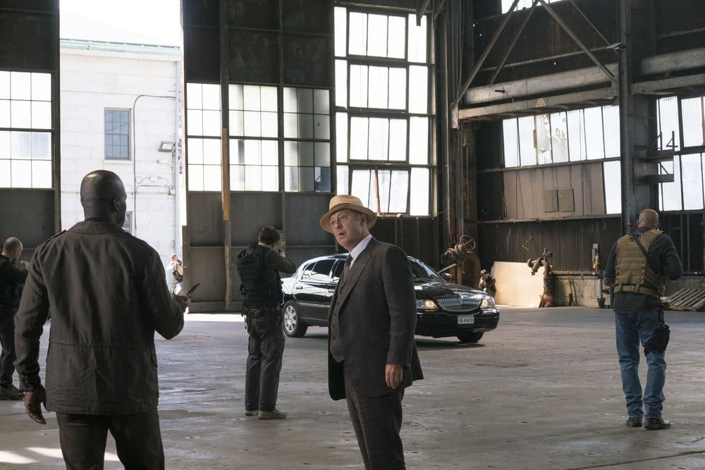 THE BLACKLIST -- "The Lindquist Concern #105" Episode 405 -- Pictured: (l-r) Hisham Tawfiq as Dembe Zuma, James Spader as Raymond "Red" Reddington -- (Photo by: Barbara Nitke/NBC)