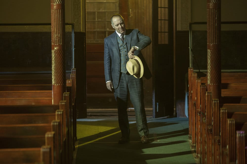 THE BLACKLIST -- "The Lindquist Concern #105" Episode 405 -- Pictured: James Spader as Raymond "Red" Reddington -- (Photo by: Eric Liebowitz/NBC)