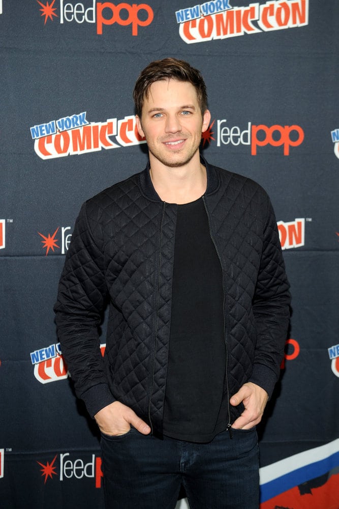 NEW YORK COMIC CON 2016 -- "Timeless" Press Room -- Pictured: Matt Lanter on Sunday, October 9, 2016 from the Javits Center in New York, NY -- (Photo by: Brad Barket/NBC)