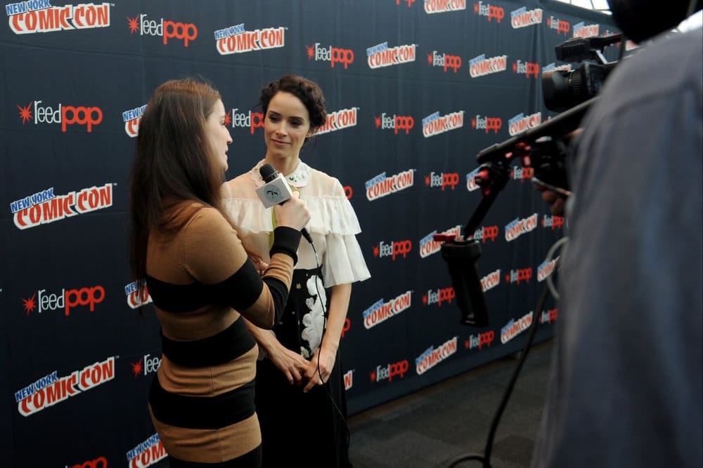 NEW YORK COMIC CON 2016 -- "Timeless" Press Room -- Pictured: Abigail Spencer on Sunday, October 9, 2016 from the Javits Center in New York, NY -- (Photo by: Brad Barket/NBC)