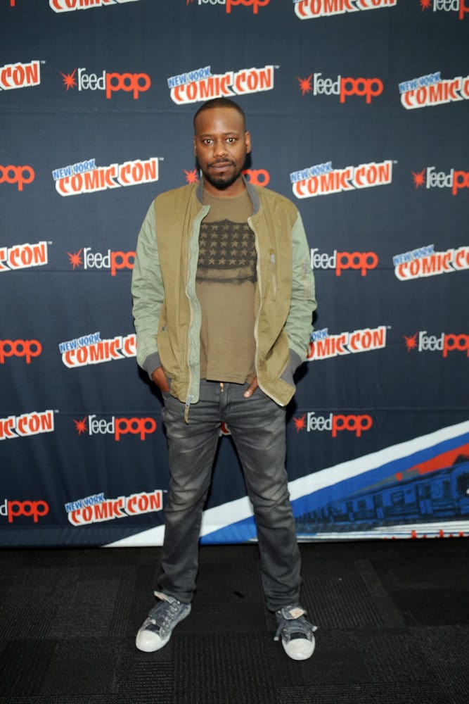 NEW YORK COMIC CON 2016 -- "Timeless" Press Room -- Pictured: Malcolm Barrett on Sunday, October 9, 2016 from the Javits Center in New York, NY -- (Photo by: Brad Barket/NBC)