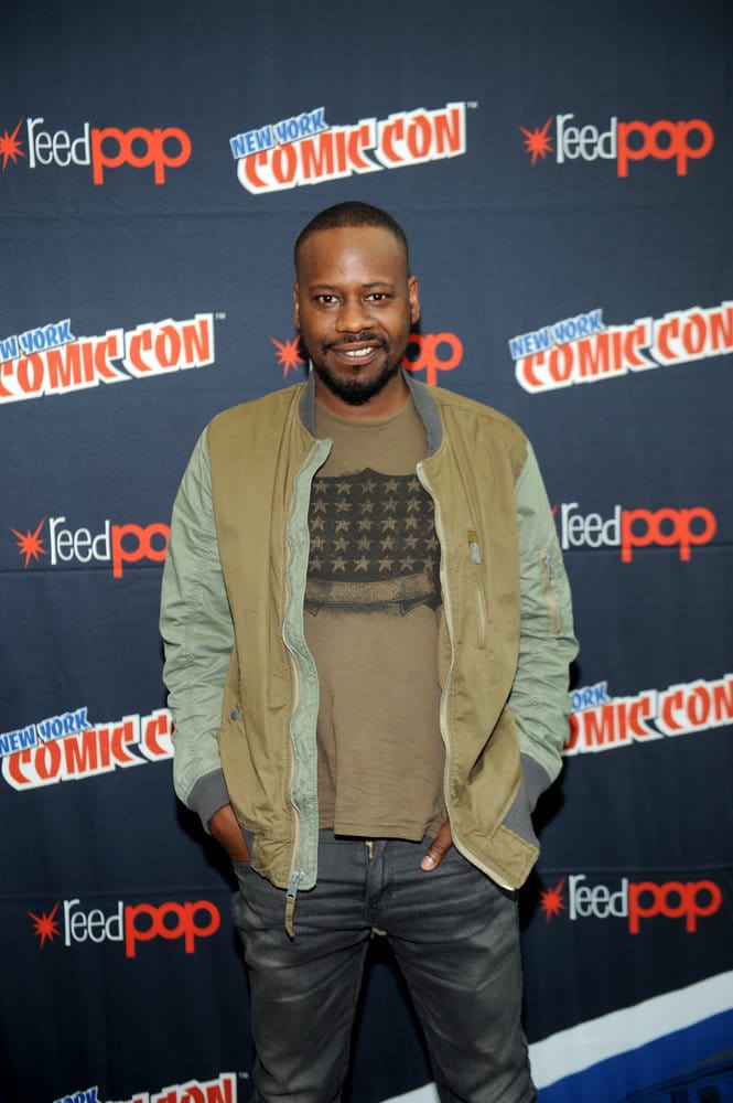 NEW YORK COMIC CON 2016 -- "Timeless" Press Room -- Pictured: Malcolm Barrett on Sunday, October 9, 2016 from the Javits Center in New York, NY -- (Photo by: Brad Barket/NBC)