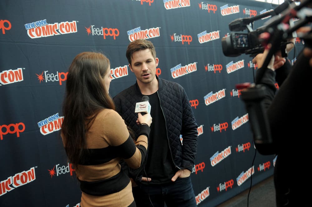 NEW YORK COMIC CON 2016 -- "Timeless" Press Room -- Pictured: Matt Lanter on Sunday, October 9, 2016 from the Javits Center in New York, NY -- (Photo by: Brad Barket/NBC)