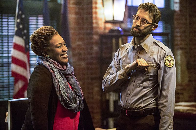 "Escape Plan" --The NCIS team must rescue one of their own after Sebastian is kidnapped while at a restaurant with his mother, Sylvia Lund, and forced to use his gaming skills in a prison break, on NCIS: New Orleans, Tuesday, Oct. 18 (10:00-11:00, ET/PT), on the CBS Television Network. Pictured L-R: CCH Pounder as Dr. Loretta Wade and Rob Kerkovich as Sebastian Lund Photo: Skip Bolen/CBS é2016 CBS Broadcasting, Inc. All Rights Reserved