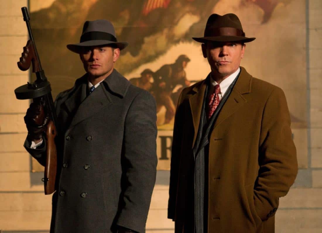 "Time After Time" - (l-r): Jensen Ackles as Dean, Nicholas Lea as Elliot Ness in SUPERNATURAL on The CW. Photo: Jack Rowand/The CW©2012 The CW Network, LLC. All Rights Reserved.