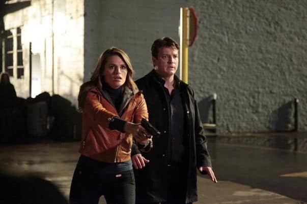 CASTLE - "Undead Again" - When Castle and Beckett investigate the murder of a man with human bite marks on his body, Castle's wild theories start flying. But none are as wild as what their only witness insists happened - a Zombie attack. As the evidence pointing towards an undead assailant piles up, the team plunges into New York's Zombie subculture to find the killer and bring him in -- dead, undead or alive -- on "Castle," MONDAY, APRIL 30 (10:01-11:00 p.m., ET), on the ABC Television Network. (ABC/RICHARD CARTWRIGHT) STANA KATIC, NATHAN FILLION CASTLE - "Undead Again" - When Castle and Beckett investigate the murder of a man with human bite marks on his body, Castle's wild theories start flying. But none are as wild as what their only witness insists happened - a Zombie attack. As the evidence pointing towards an undead assailant piles up, the team plunges into New York's Zombie subculture to find the killer and bring him in -- dead, undead or alive -- on "Castle," MONDAY, APRIL 30 (10:01-11:00 p.m., ET), on the ABC Television Network. (ABC/RICHARD CARTWRIGHT) STANA KATIC, NATHAN FILLION