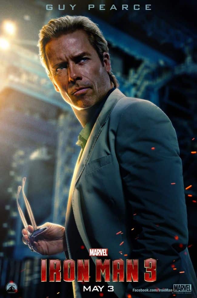 Guy Pearce Iron Man 3 Poster