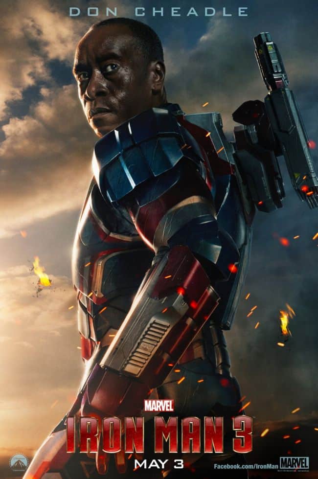 Don Cheadle IRON MAN 3 Poster