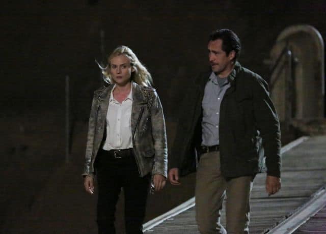 Diane Kruger as Sonya Cross, Demian Bechir as Marco Ruiz The Bridge