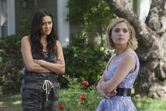 PRETTY LITTLE LIARS - "Songs of Experience" - Still in fragile states of mind, the PLLs try to put their lives back to together in "Songs of Experience," an all-new episode of ABC Family's hit original series "Pretty Little Liars," airing Tuesday, June 16th (8:00 - 9:00 PM ET/PT). (ABC Family/Eric McCandless) SHAY MITCHELL, ASHLEY BENSON