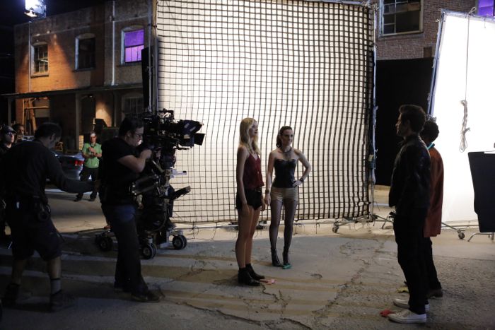 STITCHERS - "Friends in Low Places" - Kirsten crosses paths with Detective Fisher again when they end up working on the same overdose death of a young woman in an all-new episode of “Stitchers,” airing Tuesday, June 9, 2015 at 9:00PM ET/PT on ABC Family. (ABC Family/Tony Rivetti) EMMA ISHTA, ALLISON SCAGLIOTTI