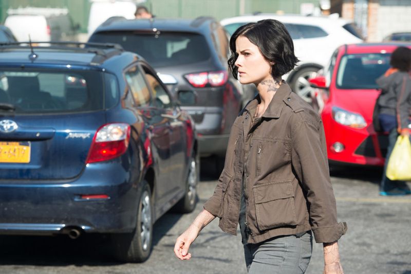 BLINDSPOT -- "Eight Slim Grins" Episode 103 -- Pictured: Jaimie Alexander as Jane Doe -- (Photo by: JoJo Whilden/NBC)
