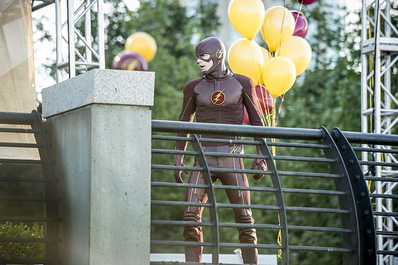 The Flash -- "The Man Who Saved Central City" -- Image FLA201a_0014b -- Pictured: Grant Gustin as The Flash -- Photo: Cate Cameron /The CW -- é 2015 The CW Network, LLC. All rights reserved