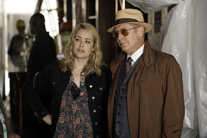 THE BLACKLIST -- "Sir Crispin Crandall" Episode 306 -- Pictured: (l-r) Megan Boone as Liz Keen, James Spader as Red Reddington -- (Photo by: Peter Kramer/NBC)