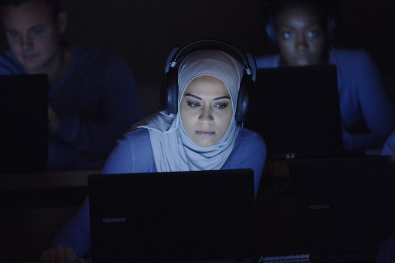 QUANTICO - "God" - The NATs learn surveillance by putting it into practice with Miranda and her troubled son, Charlie. Shelby tries to keep Caleb at a distance, but Raina opens the door to a closer relationship with Simon. In the future, Alex is helped when she tries to hack into an FBI computer, on "Quantico," SUNDAY, NOVEMBER 1 (10:01-11:00 p.m., ET) on the ABC Television Network. (ABC/Phillipe Bosse) YASMINE AL MASSRI