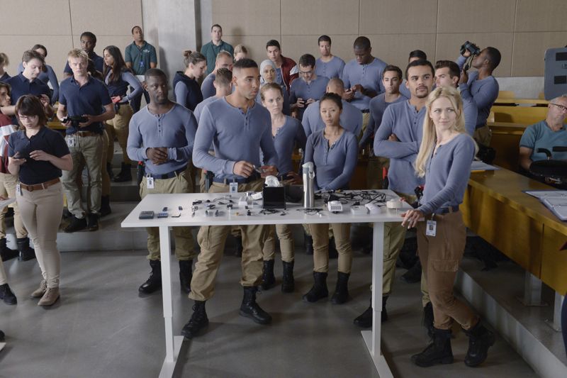 QUANTICO - "God" - The NATs learn surveillance by putting it into practice with Miranda and her troubled son, Charlie. Shelby tries to keep Caleb at a distance, but Raina opens the door to a closer relationship with Simon. In the future, Alex is helped when she tries to hack into an FBI computer, on "Quantico," SUNDAY, NOVEMBER 1 (10:01-11:00 p.m., ET) on the ABC Television Network. (ABC/Phillipe Bosse) JACOB ARTIST, JOHANNA BRADDY