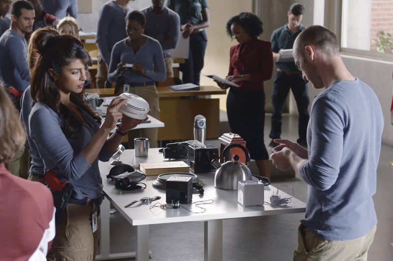QUANTICO - "God" - The NATs learn surveillance by putting it into practice with Miranda and her troubled son, Charlie. Shelby tries to keep Caleb at a distance, but Raina opens the door to a closer relationship with Simon. In the future, Alex is helped when she tries to hack into an FBI computer, on "Quantico," SUNDAY, NOVEMBER 1 (10:01-11:00 p.m., ET) on the ABC Television Network. (ABC/Phillipe Bosse) PRIYANKA CHOPRA, JAKE MCLAUGHLIN