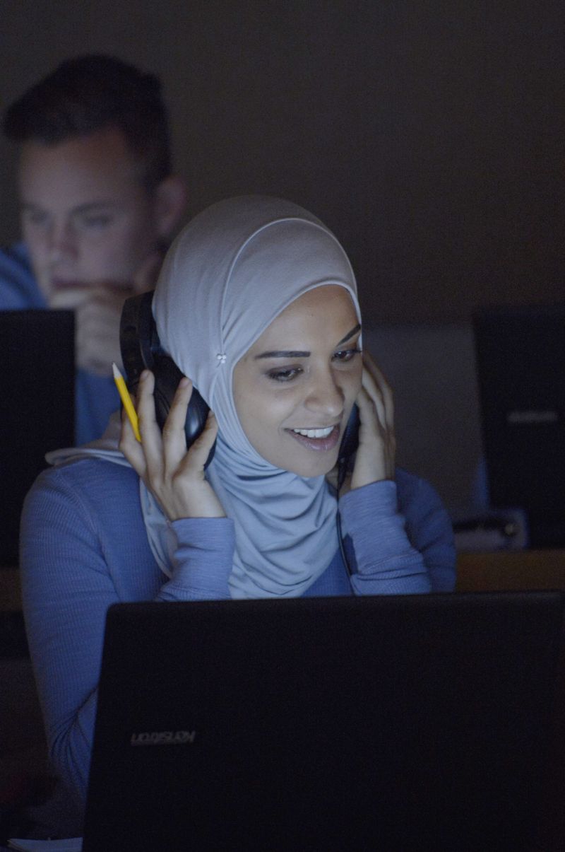 QUANTICO - "God" - The NATs learn surveillance by putting it into practice with Miranda and her troubled son, Charlie. Shelby tries to keep Caleb at a distance, but Raina opens the door to a closer relationship with Simon. In the future, Alex is helped when she tries to hack into an FBI computer, on "Quantico," SUNDAY, NOVEMBER 1 (10:01-11:00 p.m., ET) on the ABC Television Network. (ABC/Phillipe Bosse) YASMINE AL MASSRI