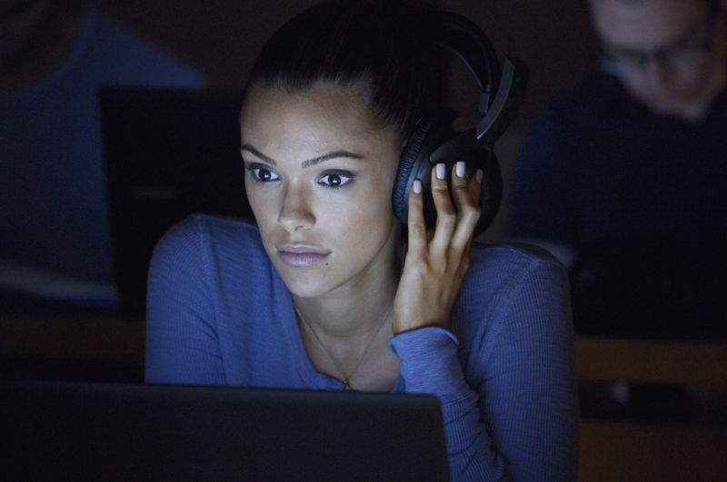 QUANTICO - "God" - The NATs learn surveillance by putting it into practice with Miranda and her troubled son, Charlie. Shelby tries to keep Caleb at a distance, but Raina opens the door to a closer relationship with Simon. In the future, Alex is helped when she tries to hack into an FBI computer, on "Quantico," SUNDAY, NOVEMBER 1 (10:01-11:00 p.m., ET) on the ABC Television Network. (ABC/Phillipe Bosse) ANABELLE ACOSTA