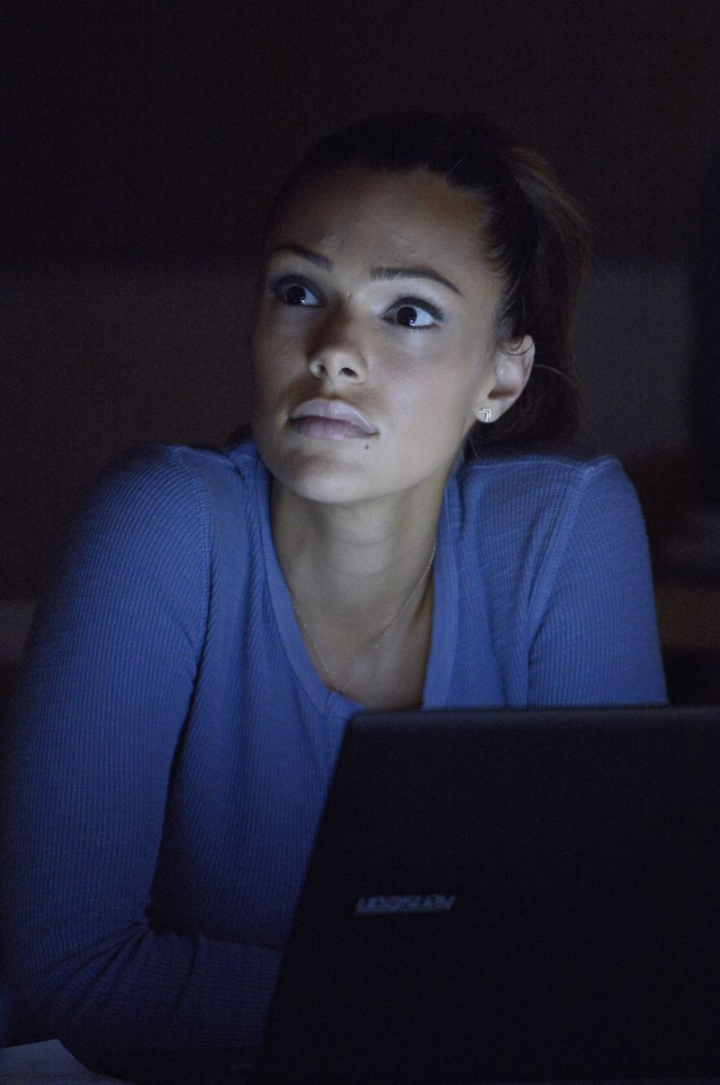 QUANTICO - "God" - The NATs learn surveillance by putting it into practice with Miranda and her troubled son, Charlie. Shelby tries to keep Caleb at a distance, but Raina opens the door to a closer relationship with Simon. In the future, Alex is helped when she tries to hack into an FBI computer, on "Quantico," SUNDAY, NOVEMBER 1 (10:01-11:00 p.m., ET) on the ABC Television Network. (ABC/Phillipe Bosse) ANABELLE ACOSTA