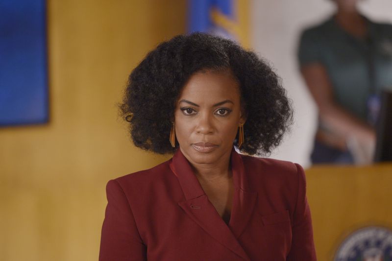 QUANTICO - "God" - The NATs learn surveillance by putting it into practice with Miranda and her troubled son, Charlie. Shelby tries to keep Caleb at a distance, but Raina opens the door to a closer relationship with Simon. In the future, Alex is helped when she tries to hack into an FBI computer, on "Quantico," SUNDAY, NOVEMBER 1 (10:01-11:00 p.m., ET) on the ABC Television Network. (ABC/Phillipe Bosse) AUNJANUE ELLIS