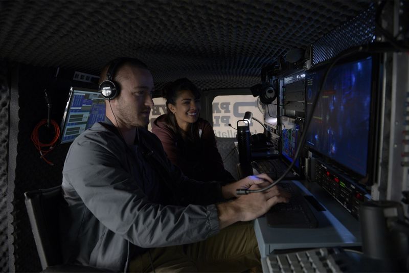 QUANTICO - "God" - The NATs learn surveillance by putting it into practice with Miranda and her troubled son, Charlie. Shelby tries to keep Caleb at a distance, but Raina opens the door to a closer relationship with Simon. In the future, Alex is helped when she tries to hack into an FBI computer, on "Quantico," SUNDAY, NOVEMBER 1 (10:01-11:00 p.m., ET) on the ABC Television Network. (ABC/Phillippe Bosse) JAKE MCLAUGHLIN, PRIYANKA CHOPRA