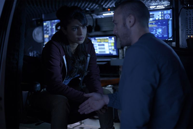 QUANTICO - "God" - The NATs learn surveillance by putting it into practice with Miranda and her troubled son, Charlie. Shelby tries to keep Caleb at a distance, but Raina opens the door to a closer relationship with Simon. In the future, Alex is helped when she tries to hack into an FBI computer, on "Quantico," SUNDAY, NOVEMBER 1 (10:01-11:00 p.m., ET) on the ABC Television Network. (ABC/Phillippe Bosse) PRIYANKA CHOPRA, JAKE MCLAUGHLIN