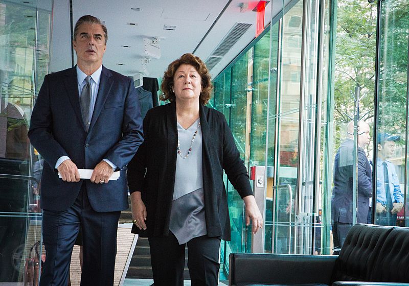 THE GOOD WIFE (L-R) Chris Noth as Peter Florrick and Margo Martindale as Ruth Eastman Photo: Paul Sarkis/CBS