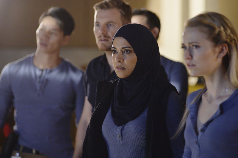 QUANTICO - "Go" - It's midterm exam time at Quantico where the NATS are given an explosive assignment which results in some people going home for good. In the future, Alex continues to try and clear her name, finding Nimah and Raina who provide more questions than answers leaving Alex and the world to wonder, "who can you really trust?" on "Quantico" SUNDAY, NOVEMBER 8 (10:01-11:00 ET) on the ABC Television Network. (ABC/Jonathan Wenk) RICK COSNETT, YASMINE AL MASSRI, JOHANNA BRADDY