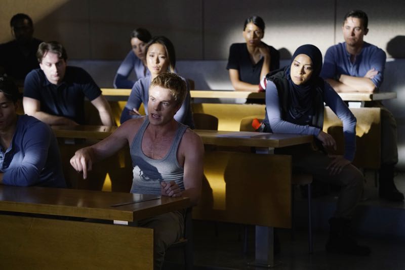 QUANTICO - "Go" - It's midterm exam time at Quantico where the NATS are given an explosive assignment which results in some people going home for good. In the future, Alex continues to try and clear her name, finding Nimah and Raina who provide more questions than answers leaving Alex and the world to wonder, "who can you really trust?" on "Quantico" SUNDAY, NOVEMBER 8 (10:01-11:00 ET) on the ABC Television Network. (ABC/Jonathan Wenk) GRAHAM ROGERS, YASMINE AL MASSRI