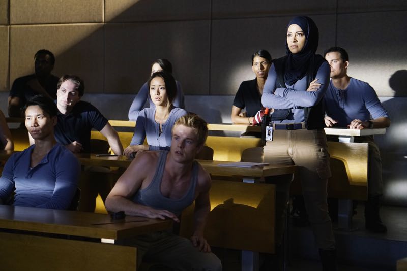 QUANTICO - "Go" - It's midterm exam time at Quantico where the NATS are given an explosive assignment which results in some people going home for good. In the future, Alex continues to try and clear her name, finding Nimah and Raina who provide more questions than answers leaving Alex and the world to wonder, "who can you really trust?" on "Quantico" SUNDAY, NOVEMBER 8 (10:01-11:00 ET) on the ABC Television Network. (ABC/Jonathan Wenk) GRAHAM ROGERS, YASMINE AL MASSRI