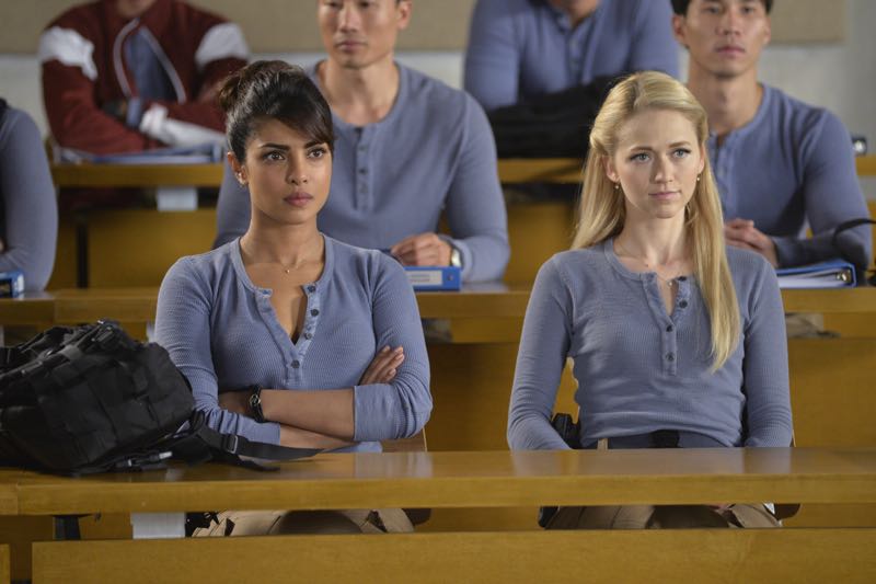 QUANTICO - "Go" - It's midterm exam time at Quantico where the NATS are given an explosive assignment which results in some people going home for good. In the future, Alex continues to try and clear her name, finding Nimah and Raina who provide more questions than answers leaving Alex and the world to wonder, "who can you really trust?" on "Quantico" SUNDAY, NOVEMBER 8 (10:01-11:00 ET) on the ABC Television Network. (ABC/Jonathan Wenk) PRIYANKA CHOPRA, JOHANNA BRADDY