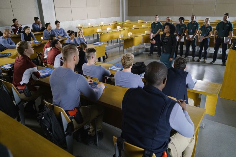 QUANTICO - "Go" - It's midterm exam time at Quantico where the NATS are given an explosive assignment which results in some people going home for good. In the future, Alex continues to try and clear her name, finding Nimah and Raina who provide more questions than answers leaving Alex and the world to wonder, "who can you really trust?" on "Quantico" SUNDAY, NOVEMBER 8 (10:01-11:00 ET) on the ABC Television Network. (ABC/Jonathan Wenk) AUNJANUE ELLIS