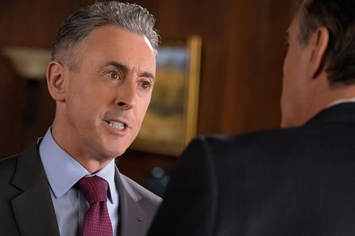 "Targets" -- Alicia joins a secret panel of attorneys advising the U.S. government on a controversial case. Also, Eli hires Elsbeth Tascioni (Carrie Preston) to uncover why the FBI is targeting Peter, on THE GOOD WIFE, Sunday, Feb. 21 (9:00-10:00 PM, ET/PT) on the CBS Television Network. Pictured (L-R) Alan Cumming as Eli Gold and Chris Noth as Peter Florrick Photo: Jeff Neumann/CBS é2015 CBS Broadcasting, Inc. All Rights Reserved