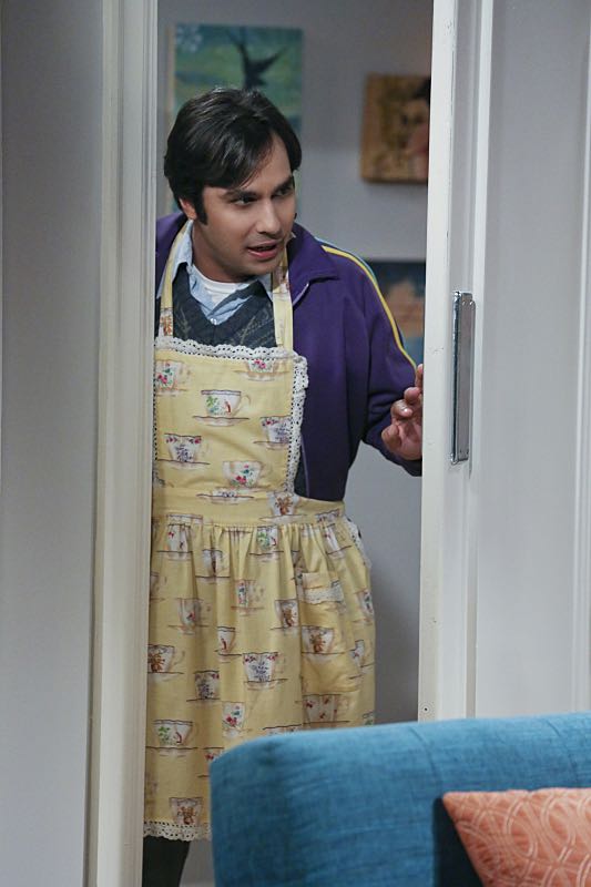 "The Big Bear Precipitation" -- When Koothrappali (Kunal Nayyar, pictured) goes overboard with pregnancy gifts, Wolowitz and Bernadette must draw the line, on THE BIG BANG THEORY, Thursday, April 7 (8:00-8:31 PM, ET/PT) on the CBS Television Network. Photo: Michael Yarish/Warner Bros. Entertainment Inc. é 2016 WBEI. All rights reserved.