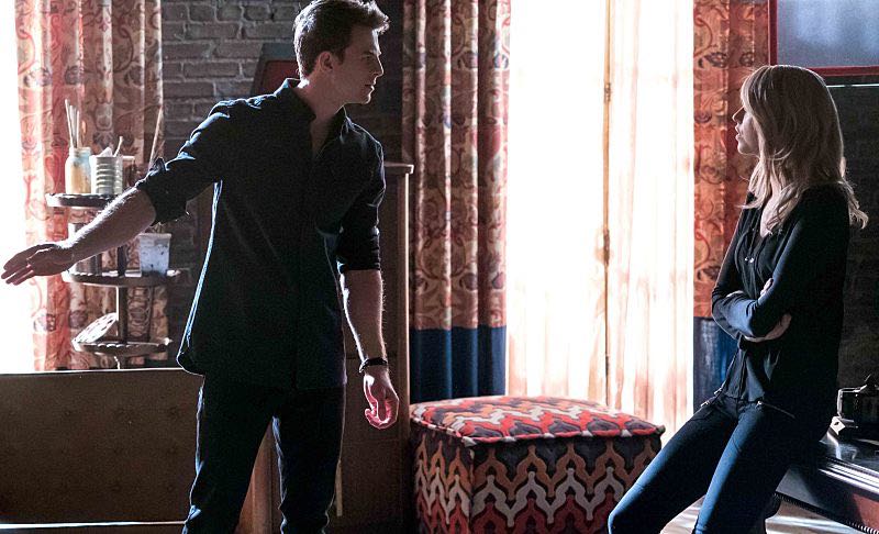 The Originals -- "Alone With Everybody" -- Image Number: OG316a_0033.jpg -- Pictured (L-R): Nathaniel Buzolic as Kol and Riley Voelkel as Freya -- Photo: Annette Brown/The CW -- é 2016 The CW Network, LLC. All rights reserved.