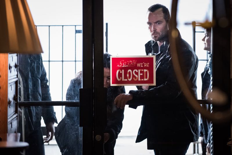 BLINDSPOT -- "Mans Telepathic Loyal Lookouts" Episode 117 -- Pictured: (l-r) Audrey Esparza as Tasha Zapata, Sullivan Stapleton as Kurt Weller -- (Photo by: Jeff Neumann/NBC)
