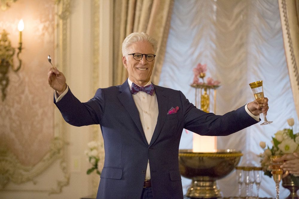 THE GOOD PLACE -- "Everything Is Fine" Episode 101-- Pictured: Ted Danson as Michael -- (Photo by: Justin Lubin/NBC)
