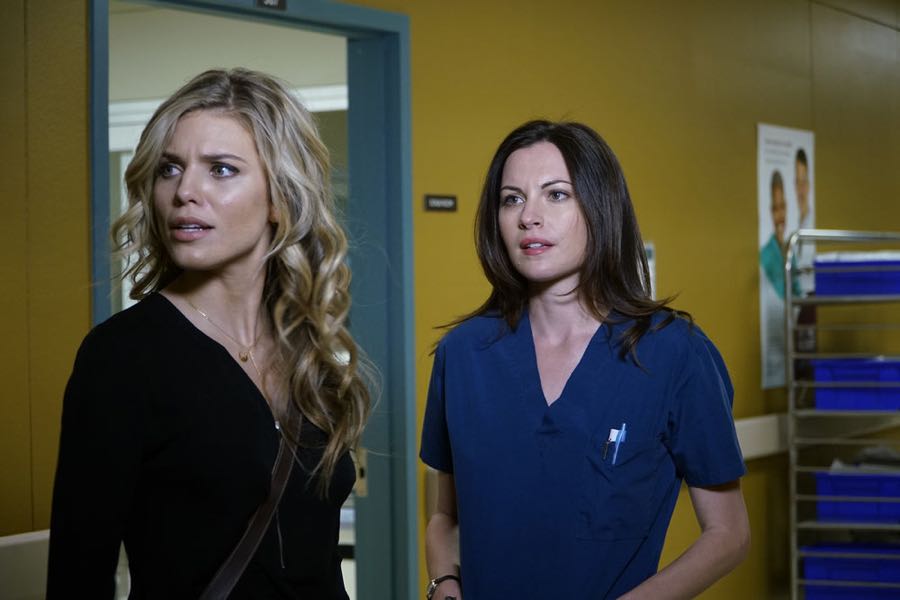 THE NIGHT SHIFT-- "Get Busy Living" Episode 305 -- Pictured: (l-r) Annalynne McCord as Jessica Sanders, Jill Flint as Dr. Jordan Alexander -- (Photo by: John Britt/NBC)