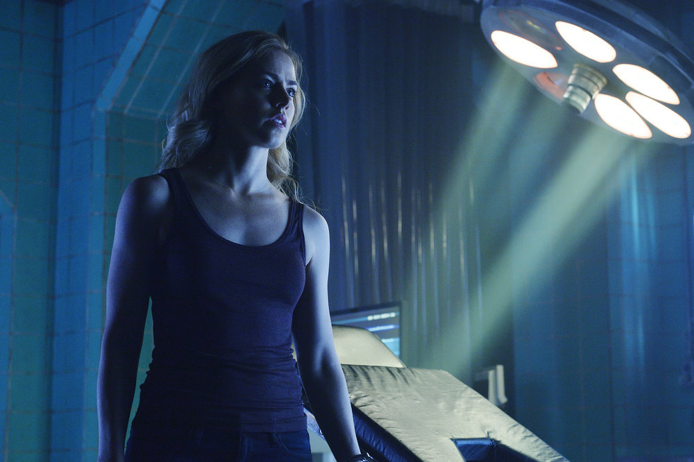 12 MONKEYS -- "Resurrection" Episode 211 -- Pictured: Amanda Schull as Cassandra Railly -- (Photo by: Ben Mark Holzberg/Syfy)