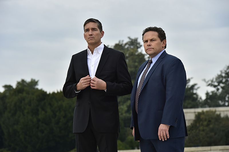 "Synecdoche" -- The team must unravel a conspiracy and stay ahead of the Secret Service when the President of the United States becomes their newest number. Also, Finch separates himself from the team and considers taking drastic action to combat Samaritan, on PERSON OF INTEREST, Tuesday, June 7 (10:00 -- 11:00 PM ET/PT) on the CBS Television Network. Pictured L-R: Jim Caviezel as John Reese and Kevin Chapman as Lionel Fusco Photo: John Paul Filo/CBS é2015 CBS Broadcasting Inc. All Rights Reserved.