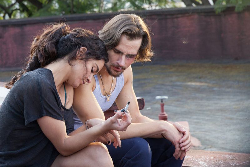 QUEEN OF THE SOUTH -- "Piloto" Episode 101 -- Pictured: (l-r) Alice Braga as Teresa Mendoza, Jon Ecker as Guero -- (Photo by: Benedicte Desrus/USA Network)